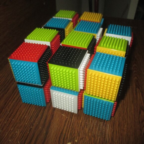 Infantino Press & Stay Sensory Blocks 12 Replacement Blocks Toy Toddler Learn - Picture 2 of 5